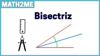 Construcción de la BISECTRIZ con REGLA y COMPÁS