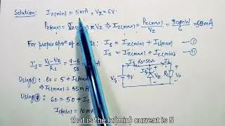 Lec-6: zener diode || Question on min power rating of zener diode