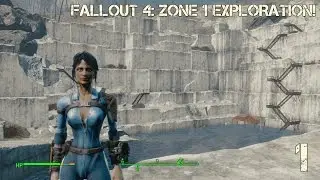Fallout 4 Zone 1 Exploration Part 1: Slooty Vaultsuit Success + Kill Them All!
