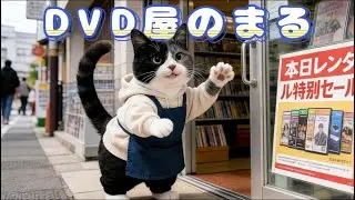 いらっしゃいませ！今日はDVD屋バイトのまるの一日に密着！🐱💽
