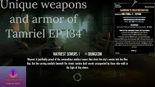 Unique Weapons and Armors of Tamriel EP 134 Garron's Cold Betrayal (Sergeant's Mail set)