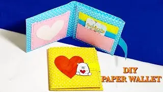 DIY easy paper wallet l how to make paper wallet l cute paper craft l paper craft ideas lcraftscraze
