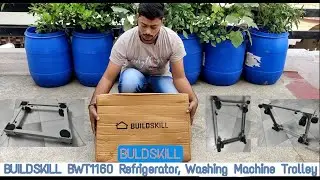 BUILDSKILL BWT1160 Refrigerator, Washing Machine, Water Cooler, Air Cooler Trolley UNBOXING & REVIEW