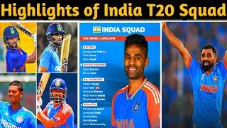 IND vs ENG | Rishabh,Gill, Jaiswal Rested and AXAR PATEL vice captain ! Team India T20 squad