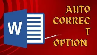 How to use Auto Correct Option in MS word #elearning