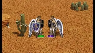 Heroes 3 | 1 Archangel + bonus vs 2 Archangels