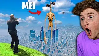 Играю за МЕГА СИРЕНОГОЛОВОГО в GTA 5.. (Модификации)