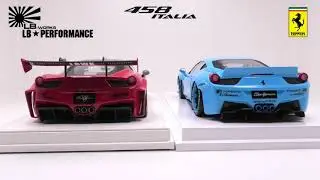 LIBERTY WALK Ferrari 458 BODYKIT - Version 1 VS Version 2