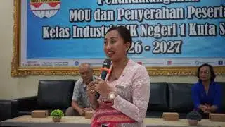 Penyerahan Peserta Kelas Industri SMK N 1 Kuta Selatan   Kerjasama Industry dengan TIJILI HOTEL BENO