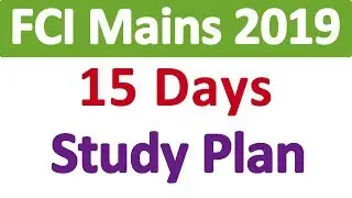 How to Clear FCI Mains 2019 in 15 Days ? FCI Mains Live Classes Exam Pattern Syllabus