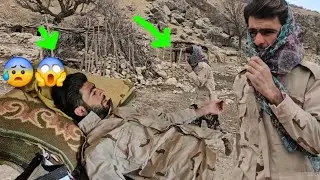 🏕️ Yousef's Solo Adventure: Spending a Night in a Mud Hut & Facing a Wild Wolf! 🐺