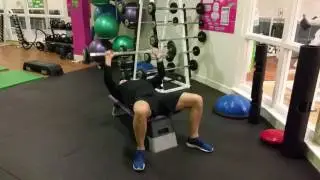 Bench/Step Chest Press - Normal Grip