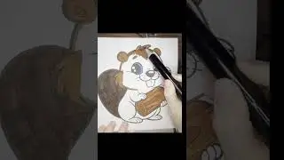 Beaver Coloring while Baked #asmr #coloringforrelaxation