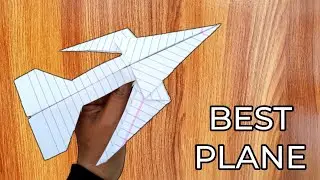 World Record Speed Paper plane!Amazing Paper Airplane!Best Paper Airplane 🚀 #1197