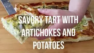 Savory Tart with Artichokes and Potatoes   #artichoke #vegetables #quiche