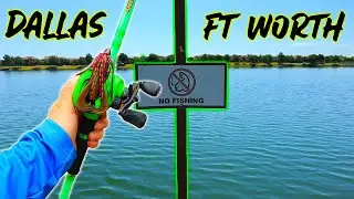 FISHING THE BEST PRIVATE SPOTS IN DALLAS/FT WORTH! (WE GOT KICKED OUT)