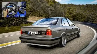 BMW 525İ E34 Trafiği Birbirine Kattık!! - ASSETTO CORSA