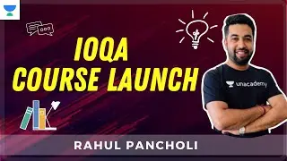 IOQA Course launch |  NTSE & Let's Crack Foundation |  Rahul Pancholi