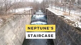 #96. EXPLORING the IMPRESSIVE Stone Locks Of The ABANDONED Historic Second Welland Canal.