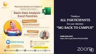 Online Class Series Basic Data Analysis: Excel Function
