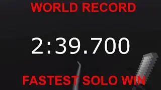 Bedwars World Record: Fastest Solo Win