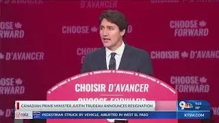 Canada&rsquo;s Trudeau announces resignation