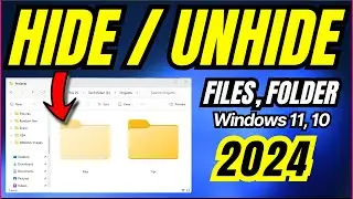 How to Hide/Unhide Private Files & Folders in Windows 11, 10 ✅File Hide Tips 2024
