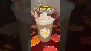 Crisp Apple Refresher 🍎🤩 #drink #recipe #halloween #fall #autumn #tutorial #howto #tutorial #viral