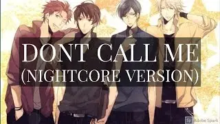 Shinee - Dont Call Me (NIGHTCORE VERSION)