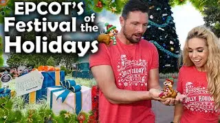DISNEY WORLD Epcot Festival of the Holidays | New Food Booths | Santas | Shows & Disney Merch | 2023