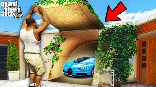 Franklin Found THE SECRET TUNNEL Near Franklin's House in GTA 5 | SHINCHAN and CHOP