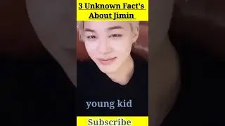 3 Unknown Fact's About Jimin #bts #jimin #shortfeed #ytshort
