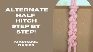 Alternate half hitch knot | alternating half hitch knot | alternating half hitch knot macrame