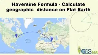 Haversine Formula - Calculate geographic distance on flat earth