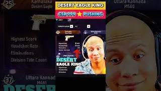 CSR 999+ ⭐DESERT EAGLE KING 😈 GRANDMASTER LOBBY 😈#acevishulive #viral  #shortsfeed #freefire #shorts