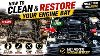 how to clean  & restore your engine bay | car engine wash | engine Bay cleaning