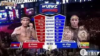 Prom samnamg Kun Khmer vs Thai, Puma Myanmar, Thai fight or Muay thai