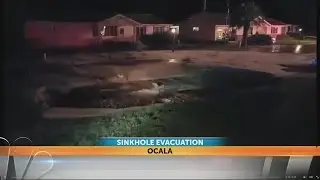 Sinkhole opens up in Ocala neighborhood
