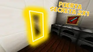 PUERTA SECRETA 2x1 Super Fácil  MINECRAFT (Bedrock y Java) 1.19