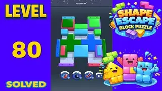 Shape Escape Block Puzzle Level 80 - SOLUTION