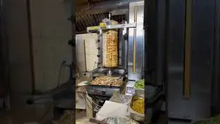 Biggest shawarma cutter machine ❤️&zwj;🔥 #shorts #foodshorts #foodies #sandy25 #shawarma