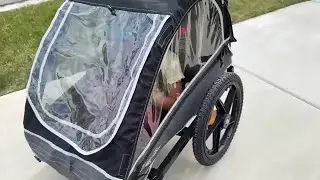 Sepnine Kids Bike Trailer &ndash; Double Passenger Bicycle Trailer for 1 or 2 Children