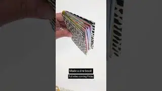 DIY Zine Book, full video tomorrow! #zines #zinemaking #easyzines