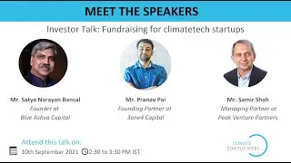 Investor Talk: Fundraising for climatetech startups