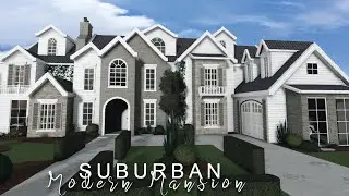 Bloxburg: Suburban Modern Family Home | Housebuild | ROBLOX bloxburg