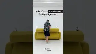 Schlafsofa in 5 Minuten fertig aufgebaut! | divani.store