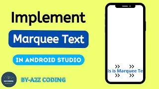 How to bring Marquee text in Android Studio