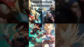 AI Created These Different Versions of Thor 😳 #Marvel #Thor #AI #AIArt #Midjourney #Avengers