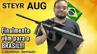 Testei a incr&iacute;vel STEYR AUG! V&ecirc;m pro Brasil em 2022! Do Counter Strike, FREE FIRE, PUBG p/ vida Real