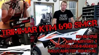 Monterar Power Commander V på KTM 690 SMCR 2019